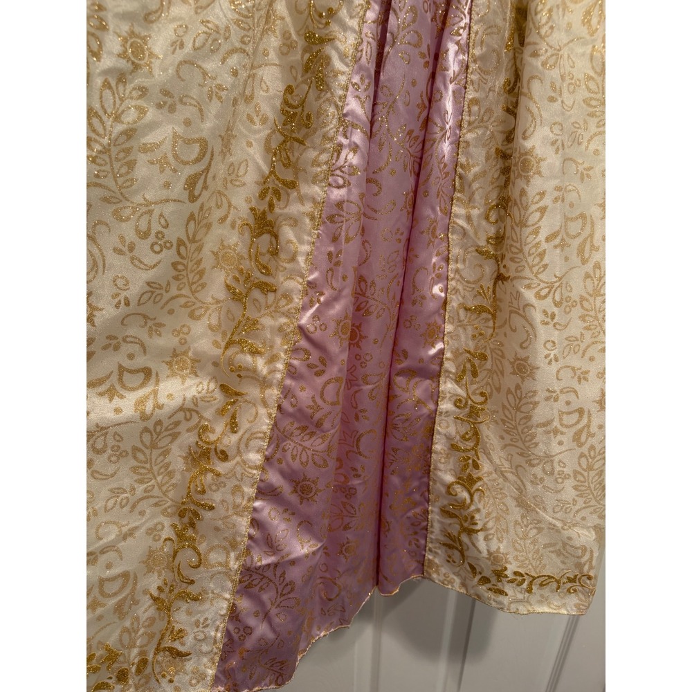 Disney Rapunzel Princess Costume Dress Girls size 10 Cream Gold Purple Tangled - Picture 14 of 14